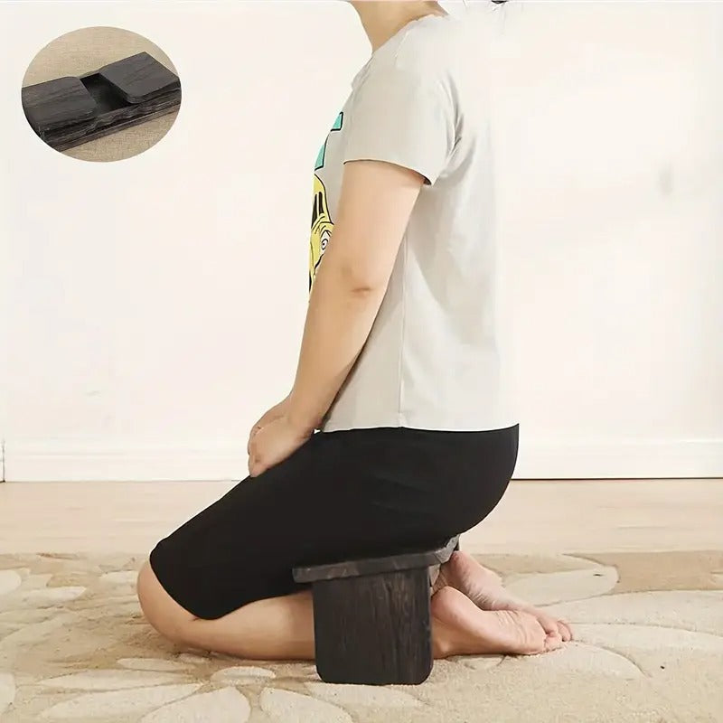Wooden Folding Meditation Bench Sports & Fitness > Exercise, Gym & Fitness > Yoga & Pilates - Tophatter Daily Deals