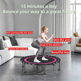 Mini Trampoline with Safety Pad Trampolines - Tophatter Daily Deals