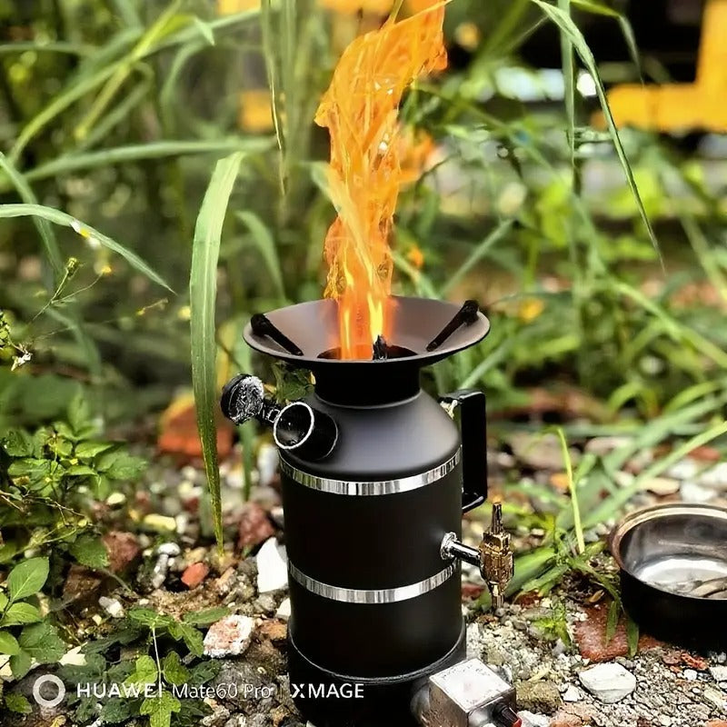 Outdoor Fire Pit Stove with Kettle Fireplaces - Tophatter Daily Deals