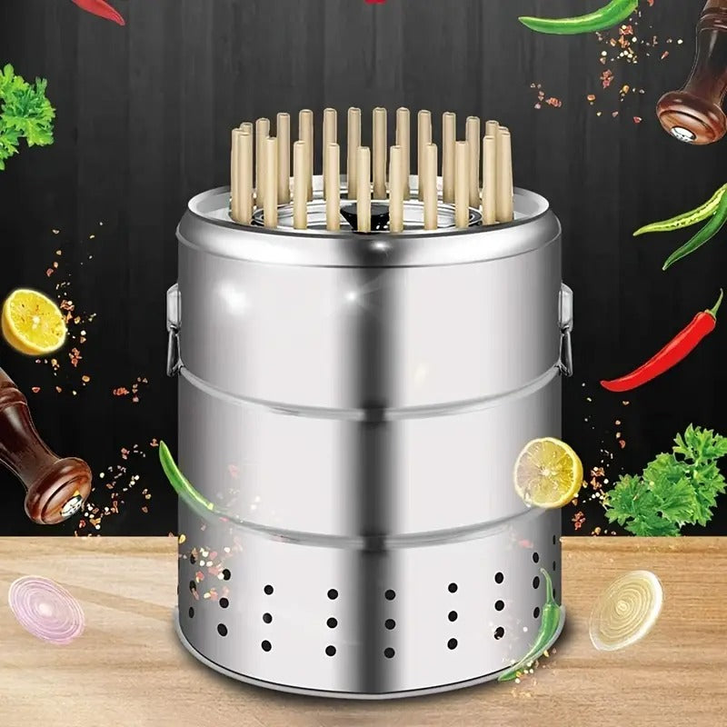 Charcoal Grill with 30 Skewers Business & Industrial > Food Service > Plate & Dish Warmers - Tophatter Daily Deals