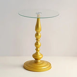 Corner Table Round Minimalist Side Table (Golden) End & Side Tables - Tophatter Daily Deals