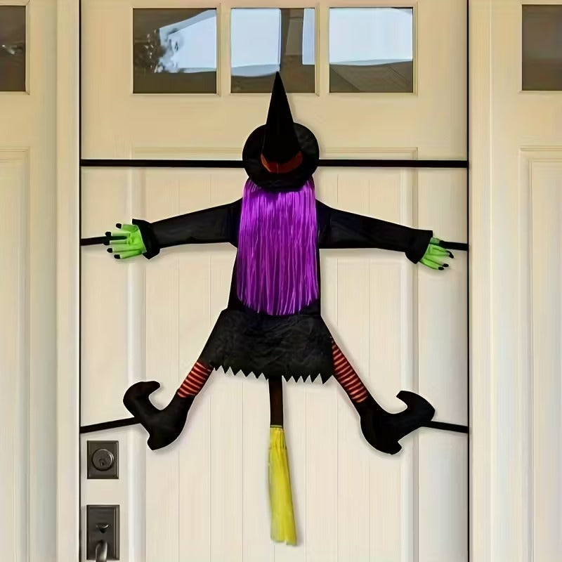 Flying Witch Halloween Decoration Outdoor Yard Hanging - Tophatter Daily Deals