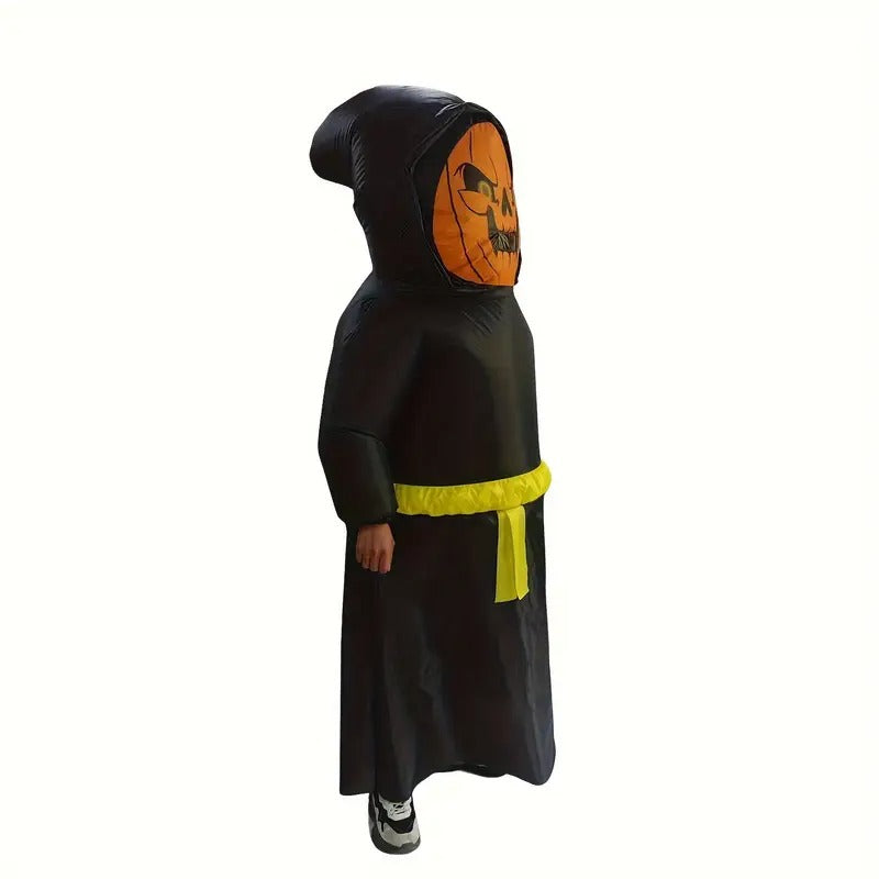 Pumpkin Wizard Costume with Glowing Eyes Halloween - Tophatter Daily Deals