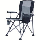 Folding Chair with Cup Holder and Armrests Folding Chairs & Stools - Tophatter Daily Deals