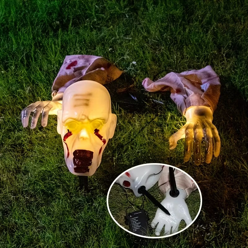 Glowing Zombie Groundbreaker Halloween Decoration Halloween - Tophatter Daily Deals