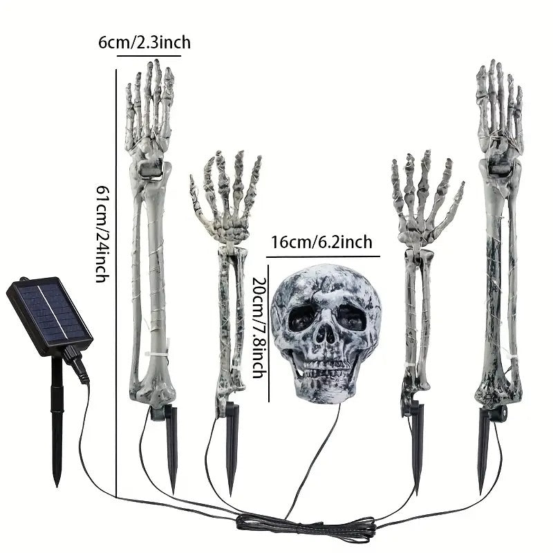 Halloween Skeleton Lights Set with Remote Control Halloween - Tophatter Daily Deals