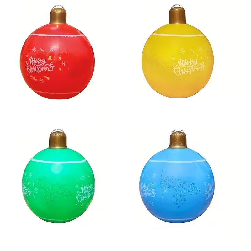 Inflatable Christmas Ball Decorations (4 Pack) Christmas - Tophatter Daily Deals