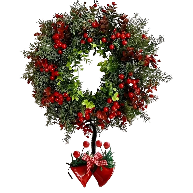 Christmas Bell Wreath for Door Table Decor Christmas - Tophatter Daily Deals