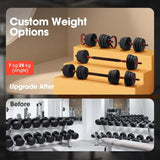 7-in-1 Adjustable Dumbbell and Barbell Weight Set Sports & Fitness > Exercise, Gym & Fitness > Free Weights - Tophatter Daily Deals
