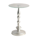 Corner Table Round Minimalist Side Table (Silvery) End & Side Tables - Tophatter Daily Deals