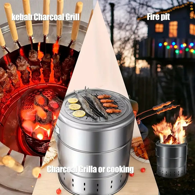 Charcoal Grill with 30 Skewers Business & Industrial > Food Service > Plate & Dish Warmers - Tophatter Daily Deals