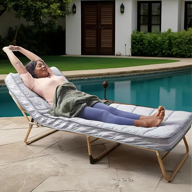 Solo Traveler Gel Memory Foam Mattress Topper Cot Camping & Hiking > Sleeping - Tophatter Daily Deals