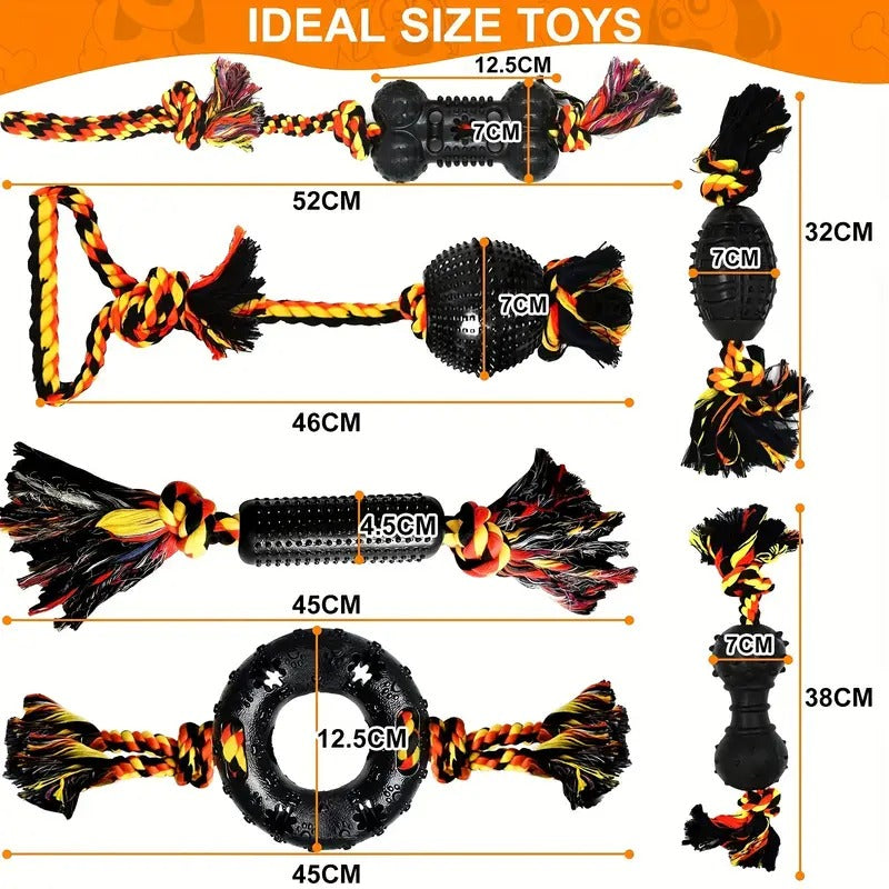 Dog Chew Toys for Small Breeds Rubber (6pcs) Pet Care > Dog Supplies > Cat & Dog Flaps - Tophatter Daily Deals