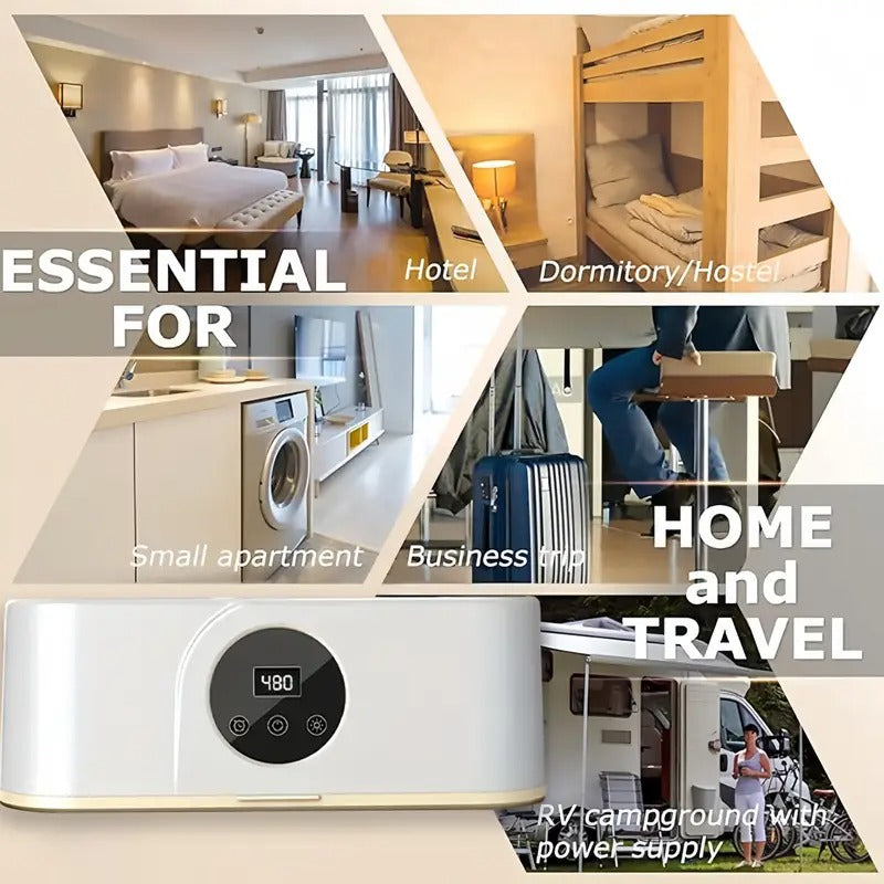 Portable Clothes Dryer with Smart Timer 360° Heat Laundry Cleaning Supplies - Tophatter Daily Deals