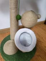 Coconut Tree Cat Scratching Post with Ball Toy Cat Furniture - Tophatter Daily Deals