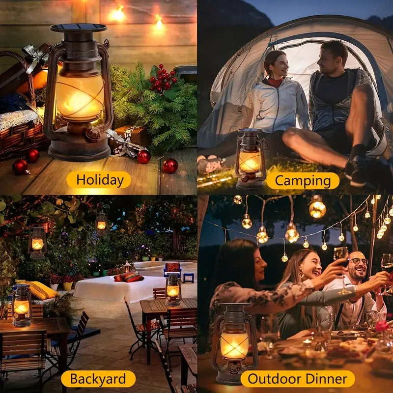 Solar Vintage Horse Lantern (2PCS) Lamps - Tophatter Daily Deals