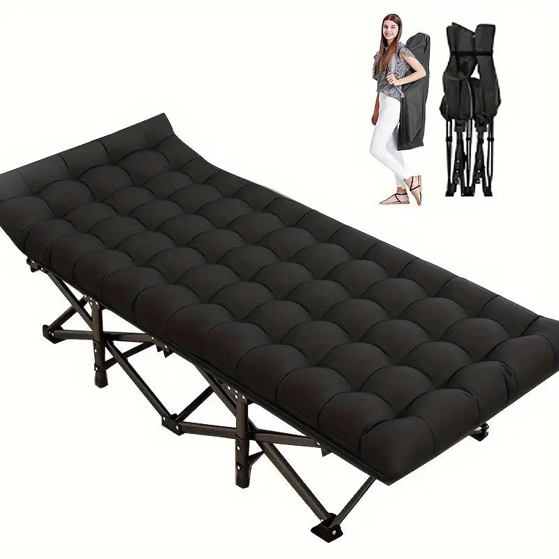 Foldable Outdoor Daybed with Mattress Outdoor Recreation > Camping > Camp Furniture - Tophatter Daily Deals