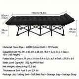 Foldable Outdoor Daybed with Mattress Outdoor Recreation > Camping > Camp Furniture - Tophatter Daily Deals
