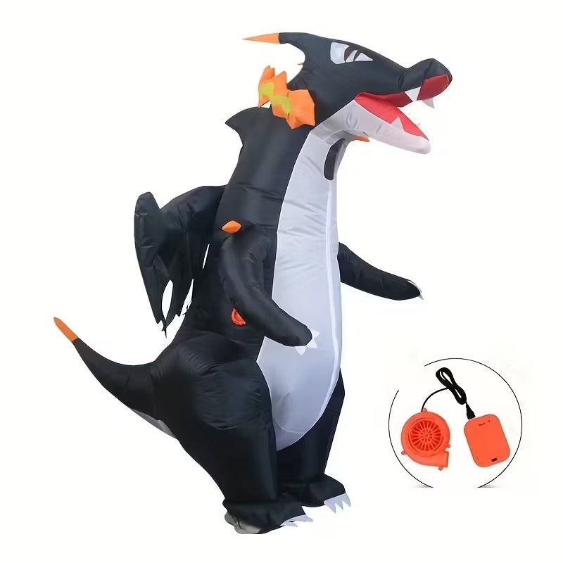 Jurassic Fire Dragon Inflatable Costume Halloween - Tophatter Daily Deals