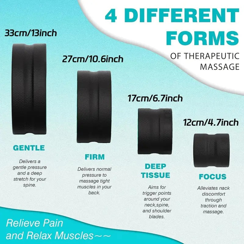 Back Stretching Yoga Wheel 4-Piece Set Sports & Fitness > Exercise, Gym & Fitness > Yoga & Pilates - Tophatter Daily Deals