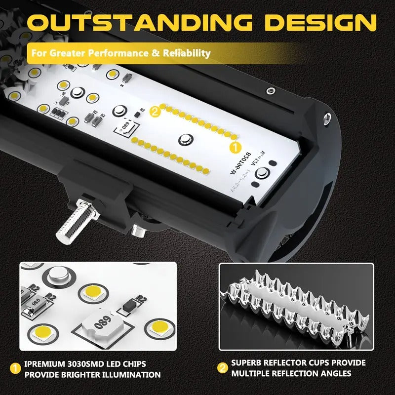 Off Road LED Light Bar Kit with Pods Auto Accessories > Lights - Tophatter Daily Deals