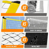 Volleyball Set Outdoor PVC Net with Accessories Sports & Outdoor - Tophatter Daily Deals