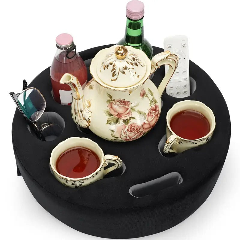 Couch Cup Holder Pillow Sofa Organizer Caddy Tray Kitchen Appliances - Tophatter Daily Deals