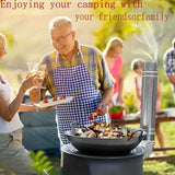 Portable Iron Camping Stove Wood Burning Outdoor Camping & Hiking - Tophatter Daily Deals