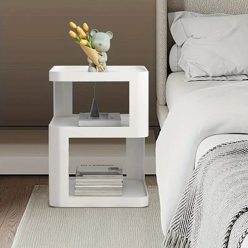 3-Tier Plastic Display Cabinet End & Side Tables - Tophatter Daily Deals