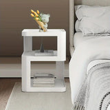 3-Tier Plastic Display Cabinet End & Side Tables - Tophatter Daily Deals