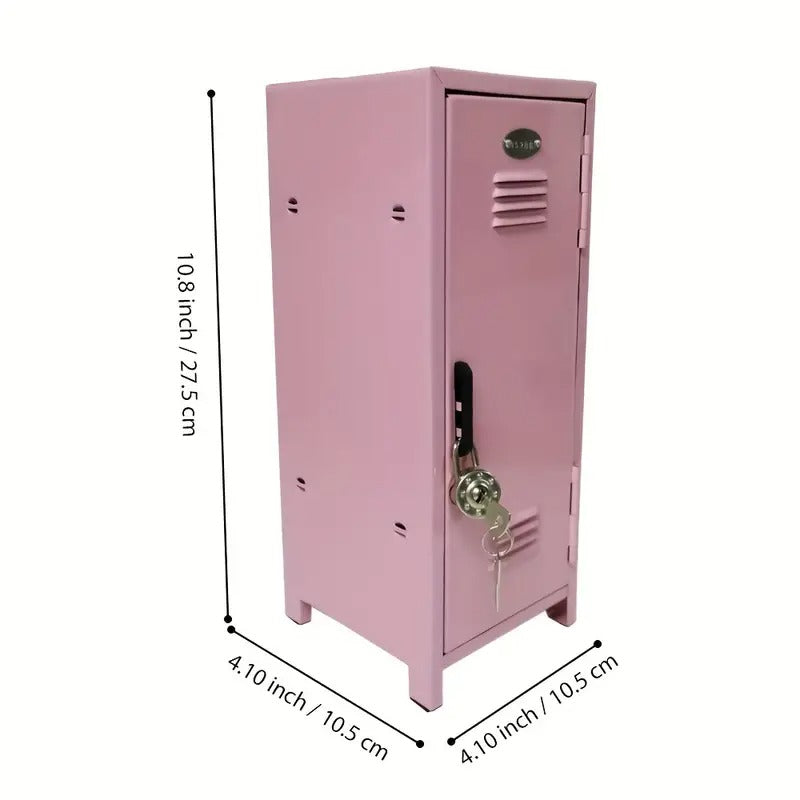 Compact Metal Locker Key Lock Safe Storage Box Furniture - Tophatter Daily Deals