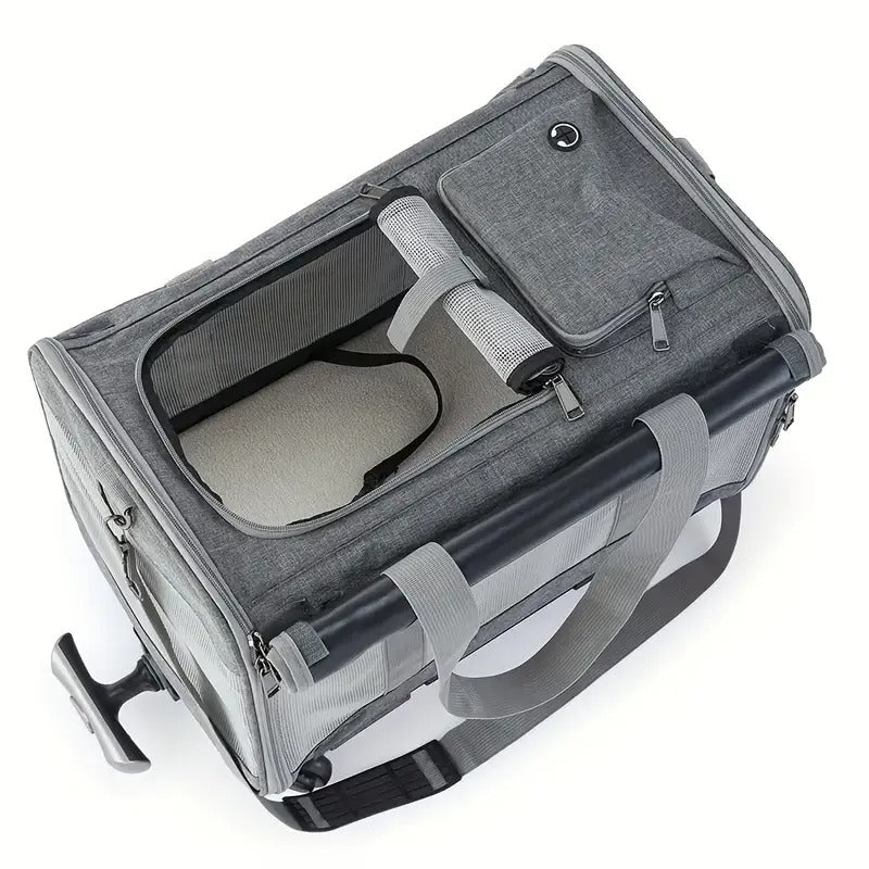 Pet Carrier with Aluminum Frame and Removable Base Pet Carriers & Crates - Tophatter Daily Deals