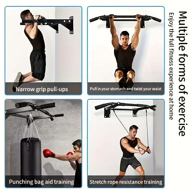 Wall Mounted Pull-Up Bar for Home Fitness Push-Up & Pull-Up Bars - Tophatter Daily Deals