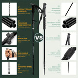 Trekking Poles Aluminum Alloy Quick Lock Hiking Sticks (2pcs) Camping & Hiking - Tophatter Daily Deals