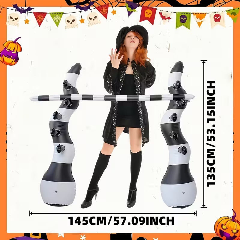 Inflatable Limbo Party Set Sandworm Halloween - Tophatter Daily Deals