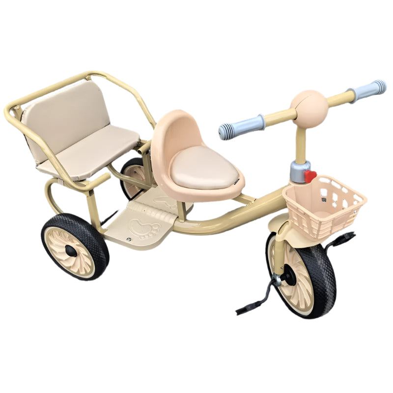 Kids Double Tricycle Pedal Push Ride-On Cart Rocking & Spring Riding Toys - Tophatter Daily Deals