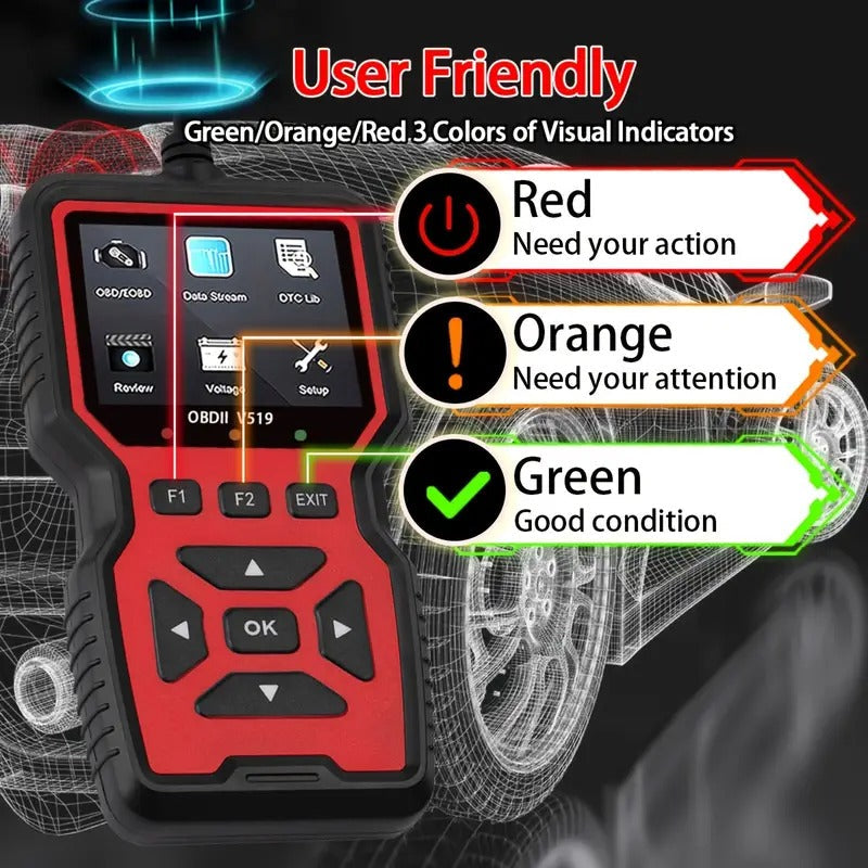 Car Diagnostic Scanner Tool V519 OBD2 USB Auto Accessories > Auto Accessories Others > Automotive Repair & Speciality Tools - Tophatter Daily Deals