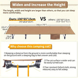 Camping Cot Folding Ultralight Outdoor Bed Outdoor Recreation > Camping > Camp Furniture - Tophatter Daily Deals