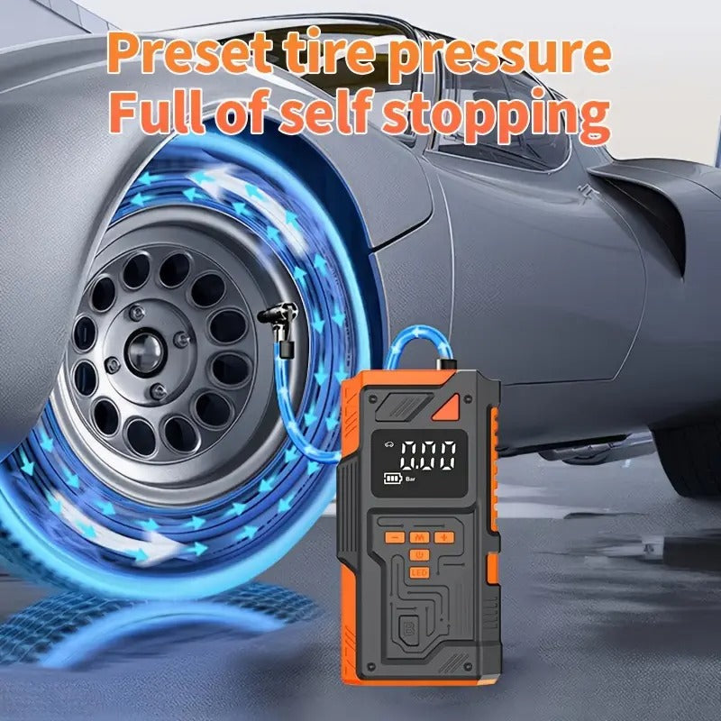 Mini Air Compressor Pump Digital Display Tire Inflator Tools > Air Compressor > Air Compressors - Tophatter Daily Deals