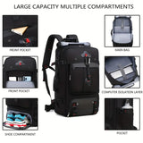 50L Hiking Backpack with Shoe Compartment Backpacks - Tophatter Daily Deals
