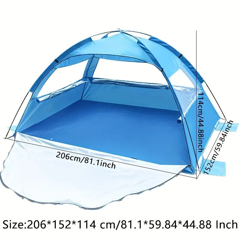 Beach Tent Sun Shelter Canopy (2-3 Person) Camping & Hiking > Tents & Camp Furniture - Tophatter Daily Deals