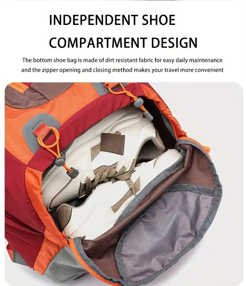 Royal Mountain Nylon Backpack with Rain Cover Backpacks - Tophatter Daily Deals
