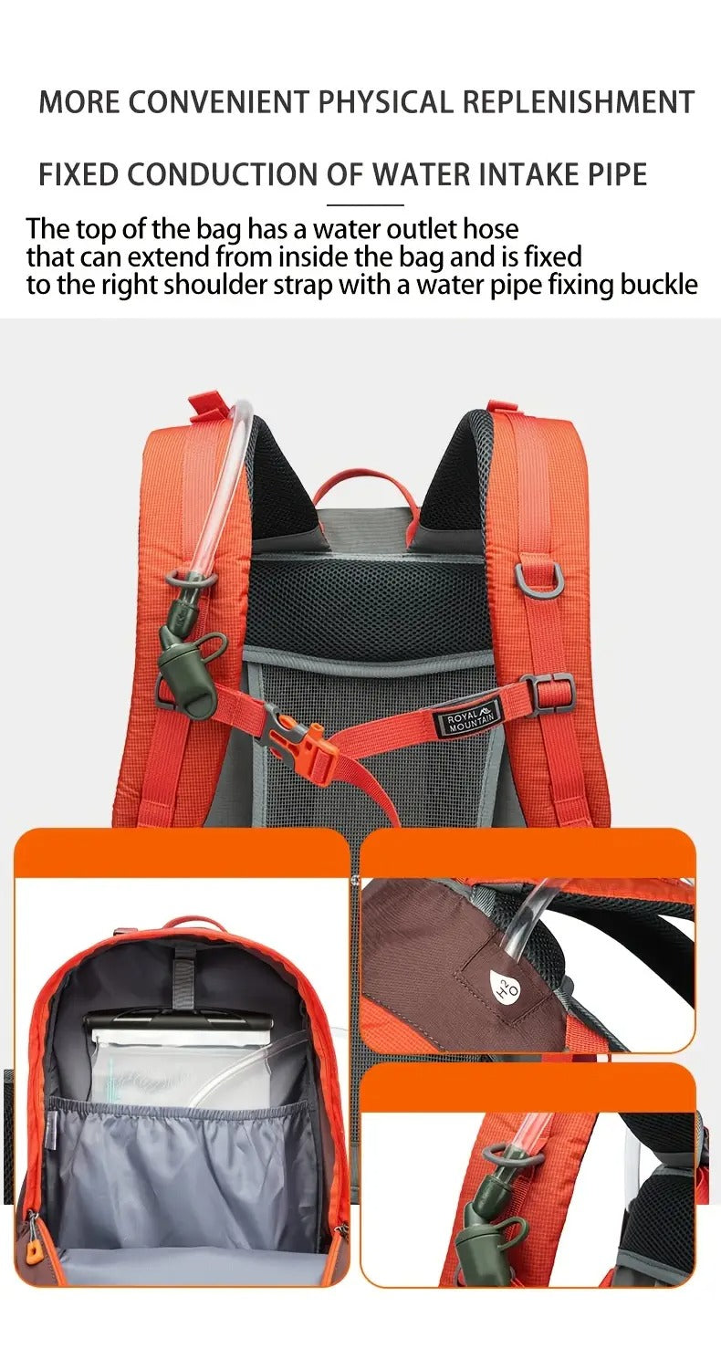 Royal Mountain Nylon Backpack with Rain Cover Backpacks - Tophatter Daily Deals