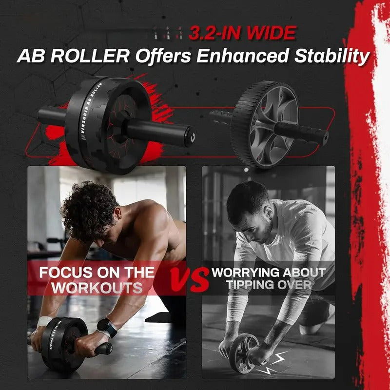 Core Abdominal Wheel Roller with Knee Pad Fitness, Health and Wellbeing > Gym Equipment - Tophatter Daily Deals
