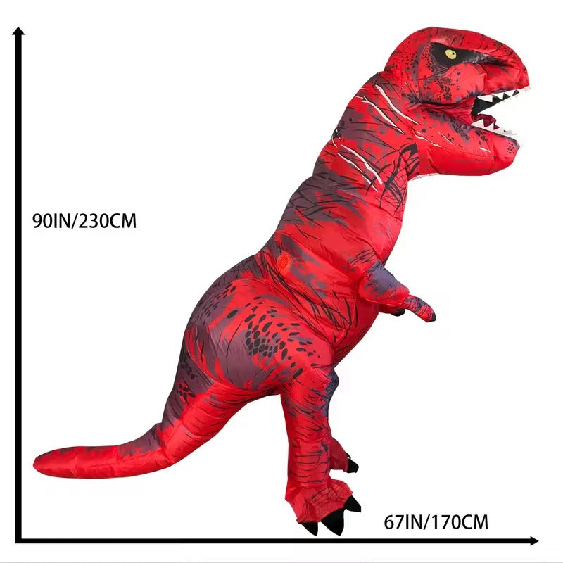T-Rex Costume Red Dinosaur Suit Halloween - Tophatter Daily Deals