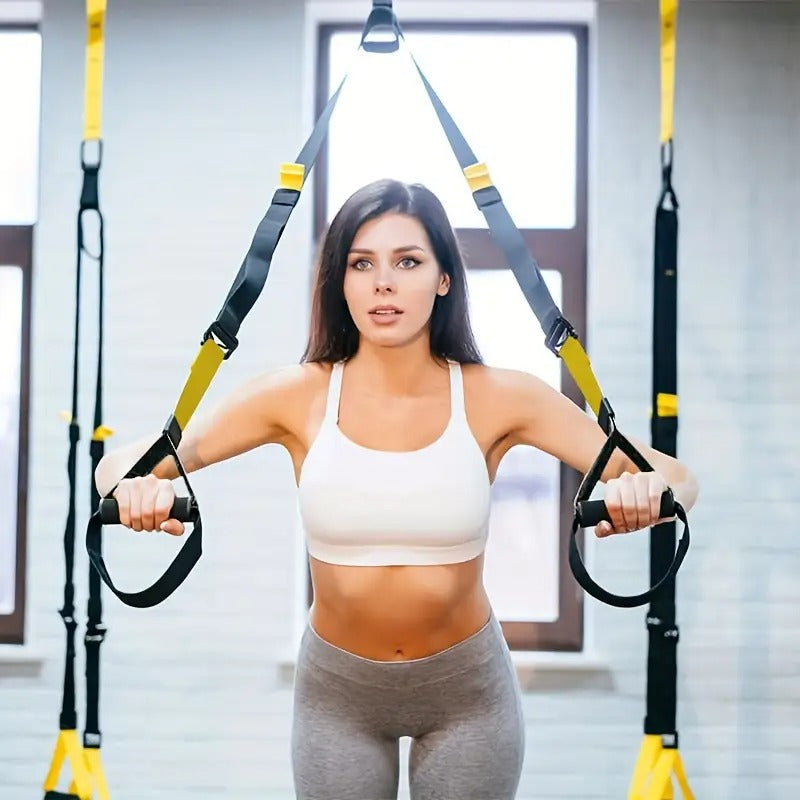 Hanging Training Straps Resistance Set Accessories > Resistance Bands - Tophatter Daily Deals