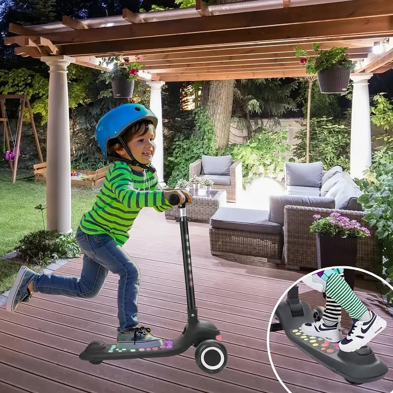 Kids Scooter Adjustable Height with LED Wheels Riding Scooters - Tophatter Daily Deals