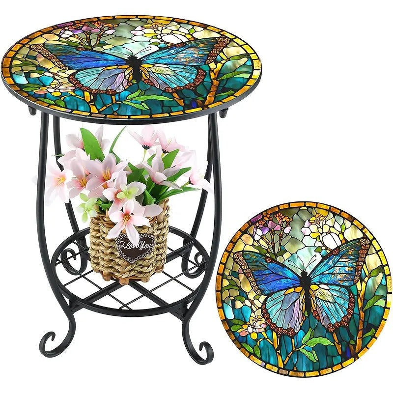 Metal Side Table Mosaic Dining Tables - Tophatter Daily Deals