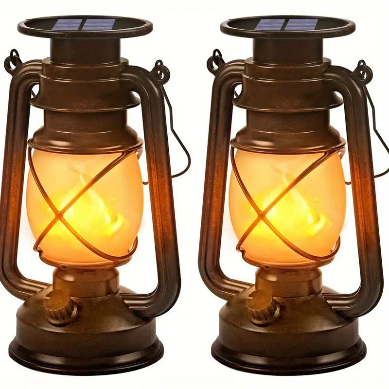 Solar Vintage Horse Lantern (2PCS) Lamps - Tophatter Daily Deals