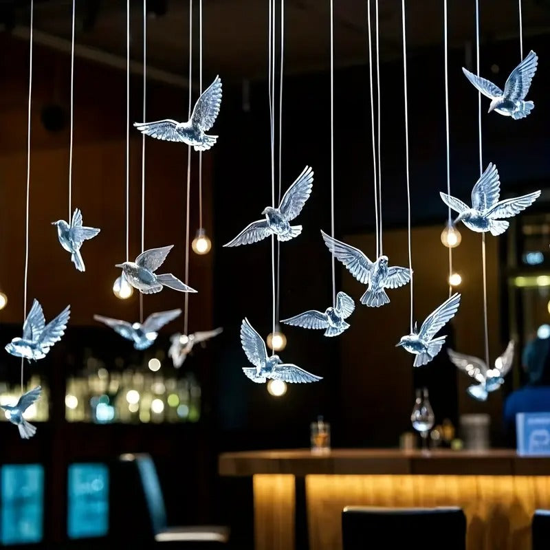 Bird Pendants Transparent Hanging Decorations (10pcs) Christmas - Tophatter Daily Deals